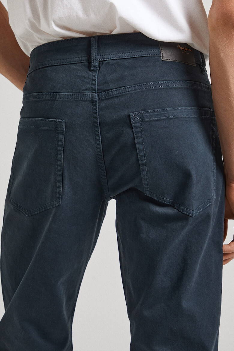 Pepe Jeans London Pantaloni chino din amestec de bumbac - Pled.ro