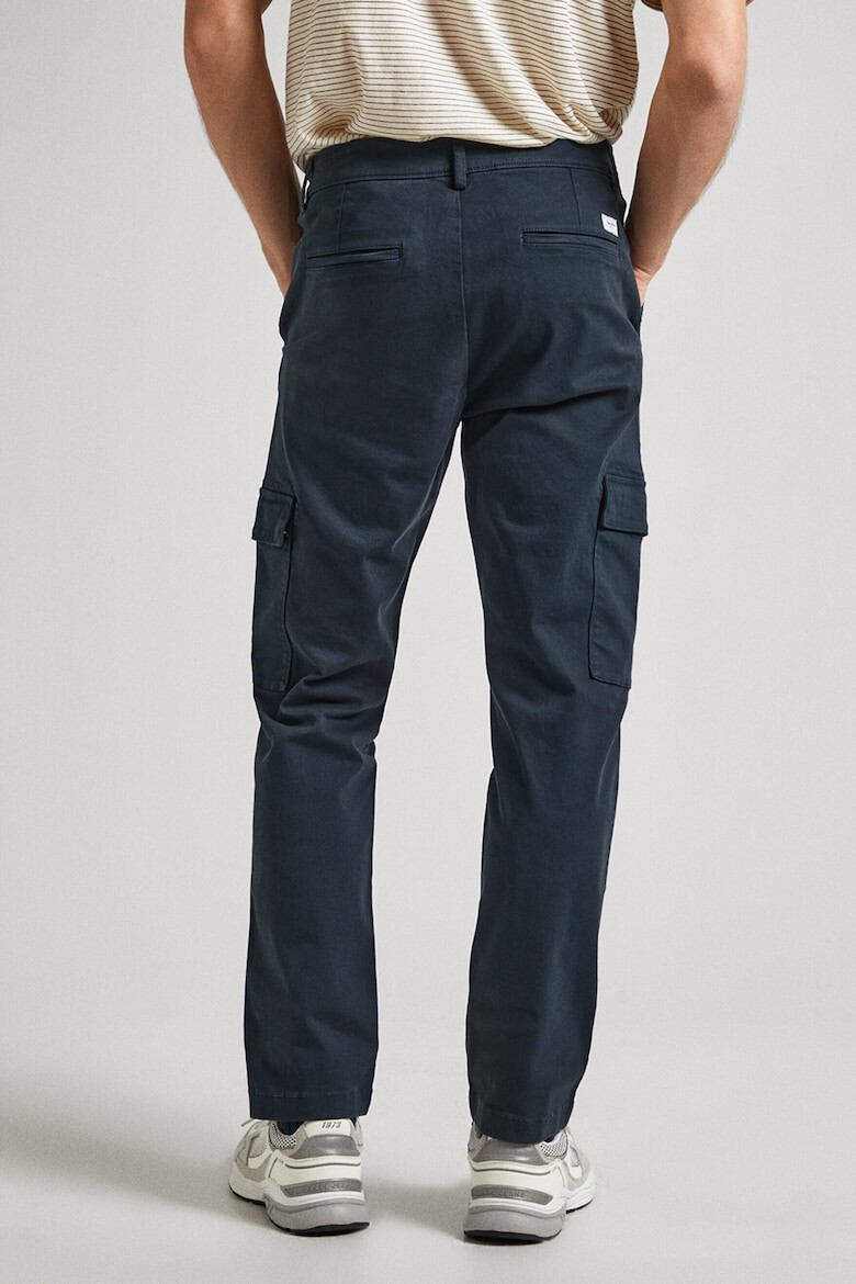 Pepe Jeans London Pantaloni chino din amestec de bumbac cu buzunare laterale - Pled.ro