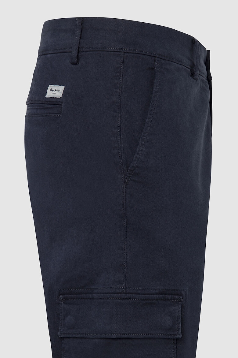 Pepe Jeans London Pantaloni chino din amestec de bumbac cu buzunare laterale - Pled.ro