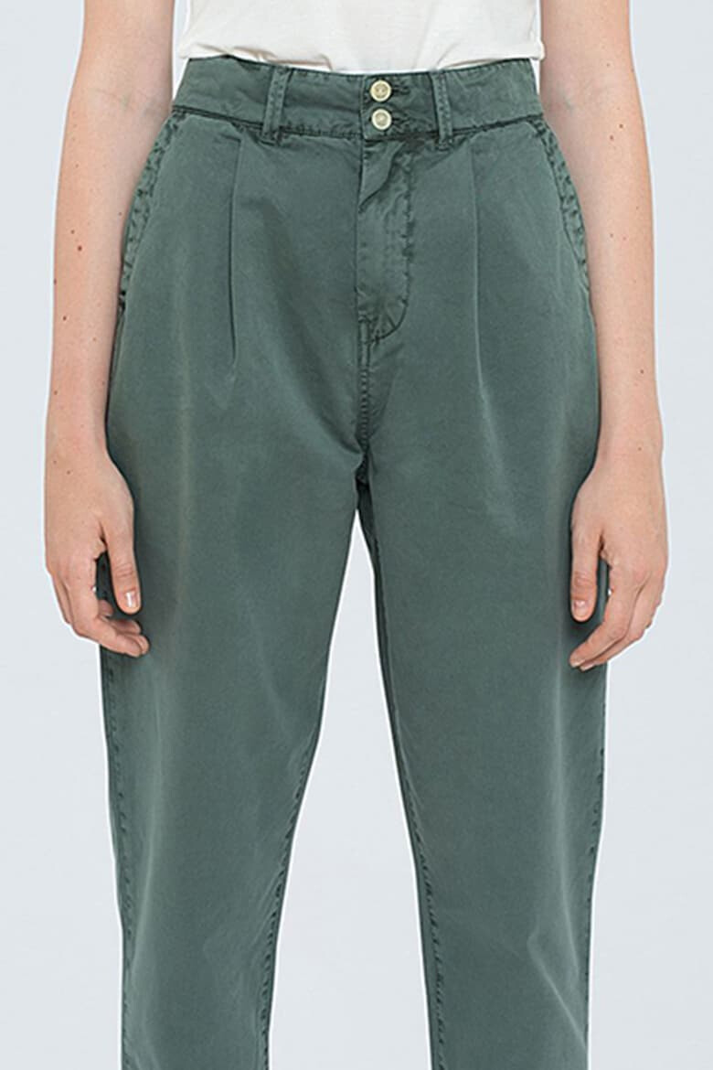 Pepe Jeans London Pantaloni conici de bumbac - Pled.ro