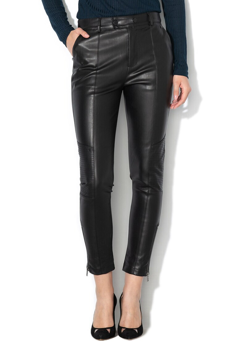 Pepe Jeans London Pantaloni de piele ecologica Selma - Pled.ro