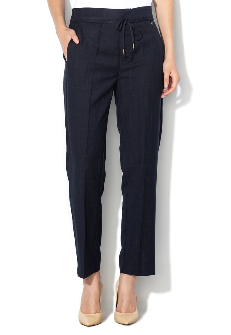 Pepe Jeans London Pantaloni in carouri cu snur Greta - Pled.ro