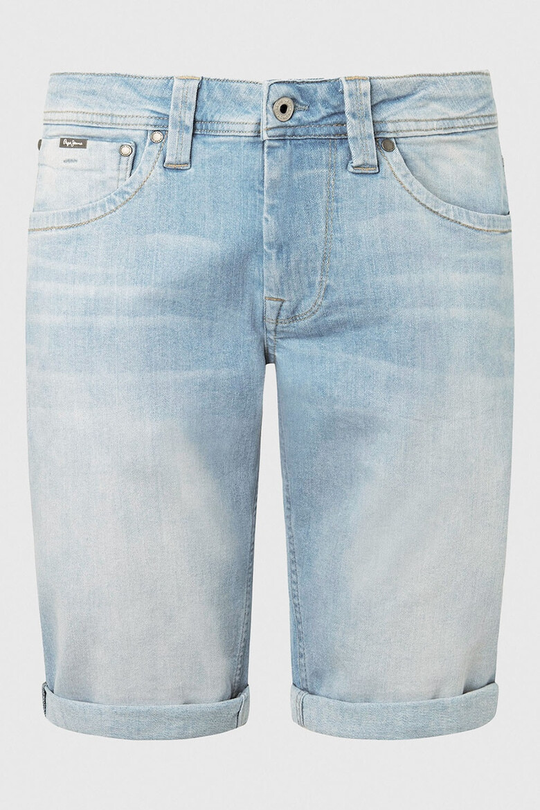 Pepe Jeans London Pantaloni scurti de denim cu aspect decolorat - Pled.ro