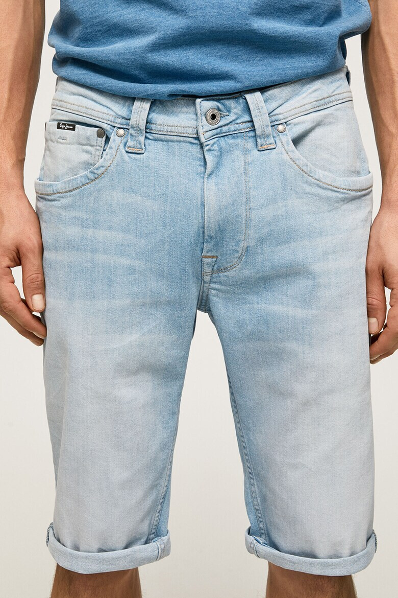 Pepe Jeans London Pantaloni scurti de denim cu aspect decolorat - Pled.ro