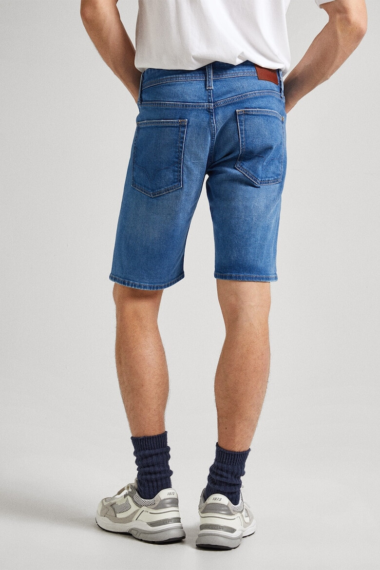 Pepe Jeans London Pantaloni scurti de denim cu detalii cu aspect deteriorat - Pled.ro