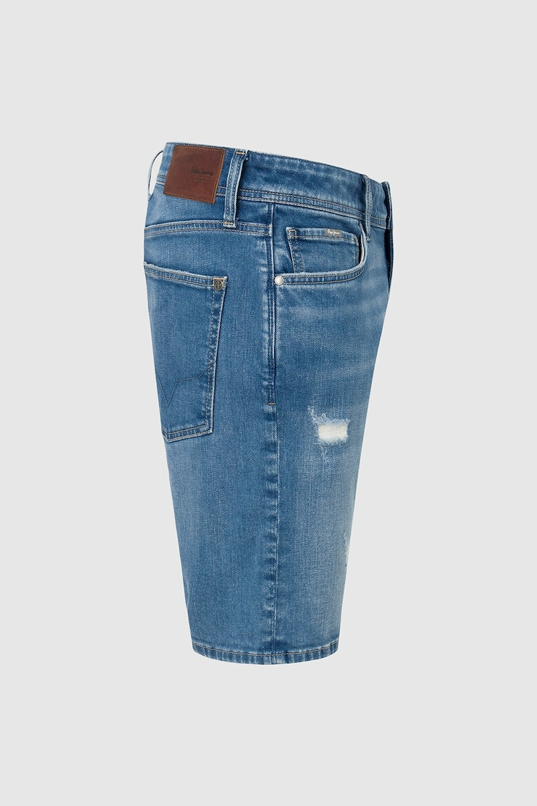 Pepe Jeans London Pantaloni scurti de denim cu detalii cu aspect deteriorat - Pled.ro