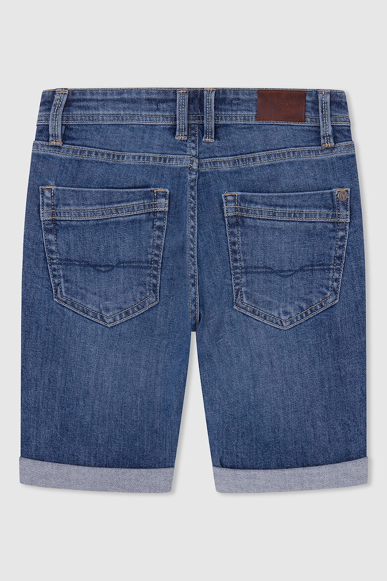 Pepe Jeans London Pantaloni scurti din denim cu detalii cu aspect deteriorat - Pled.ro