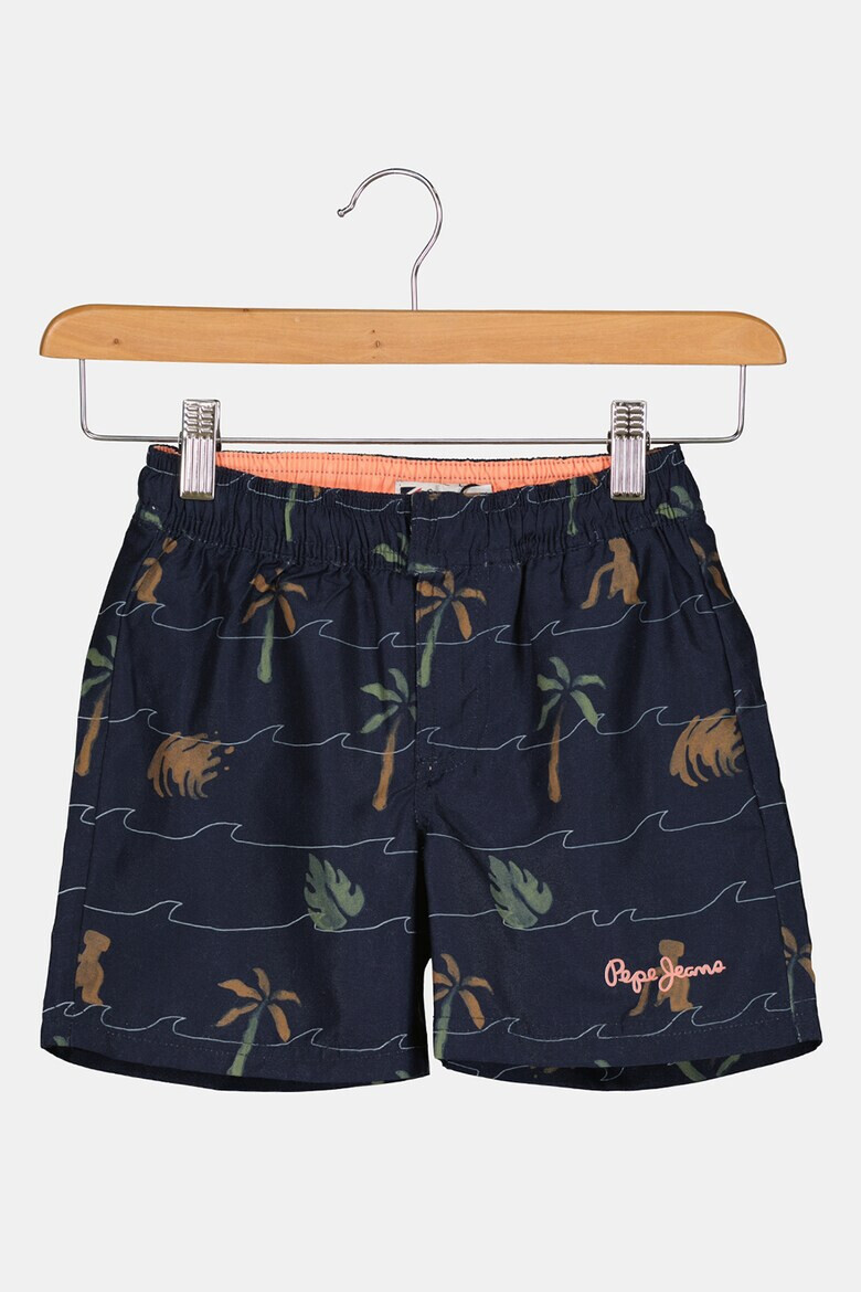 Pepe Jeans London Pantaloni scurti regular fit de baie cu model tropical Seldon - Pled.ro