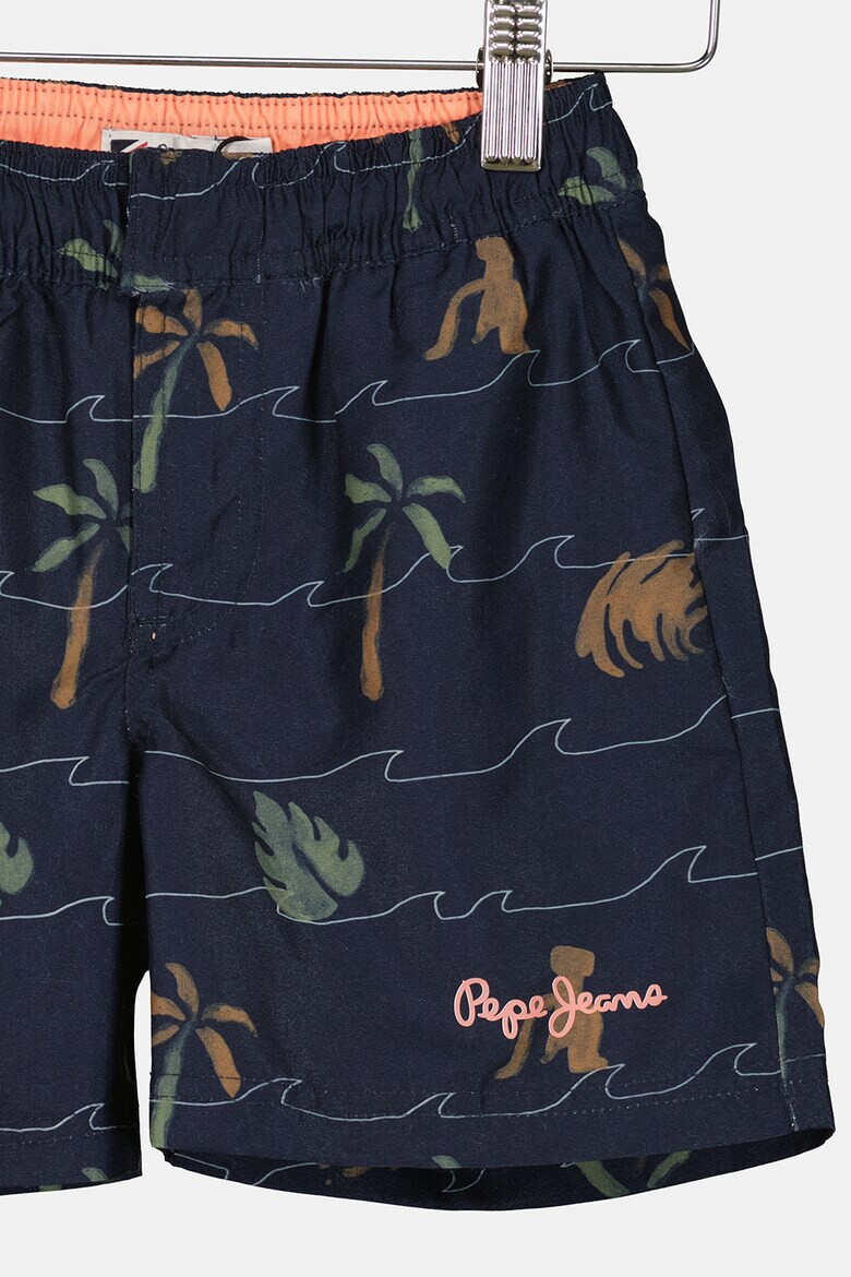 Pepe Jeans London Pantaloni scurti regular fit de baie cu model tropical Seldon - Pled.ro