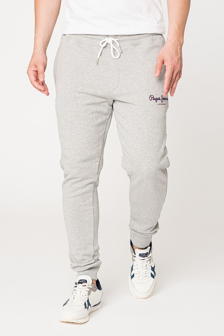 Pepe Jeans London Pantaloni sport de bumbac cu snur in talie George - Pled.ro