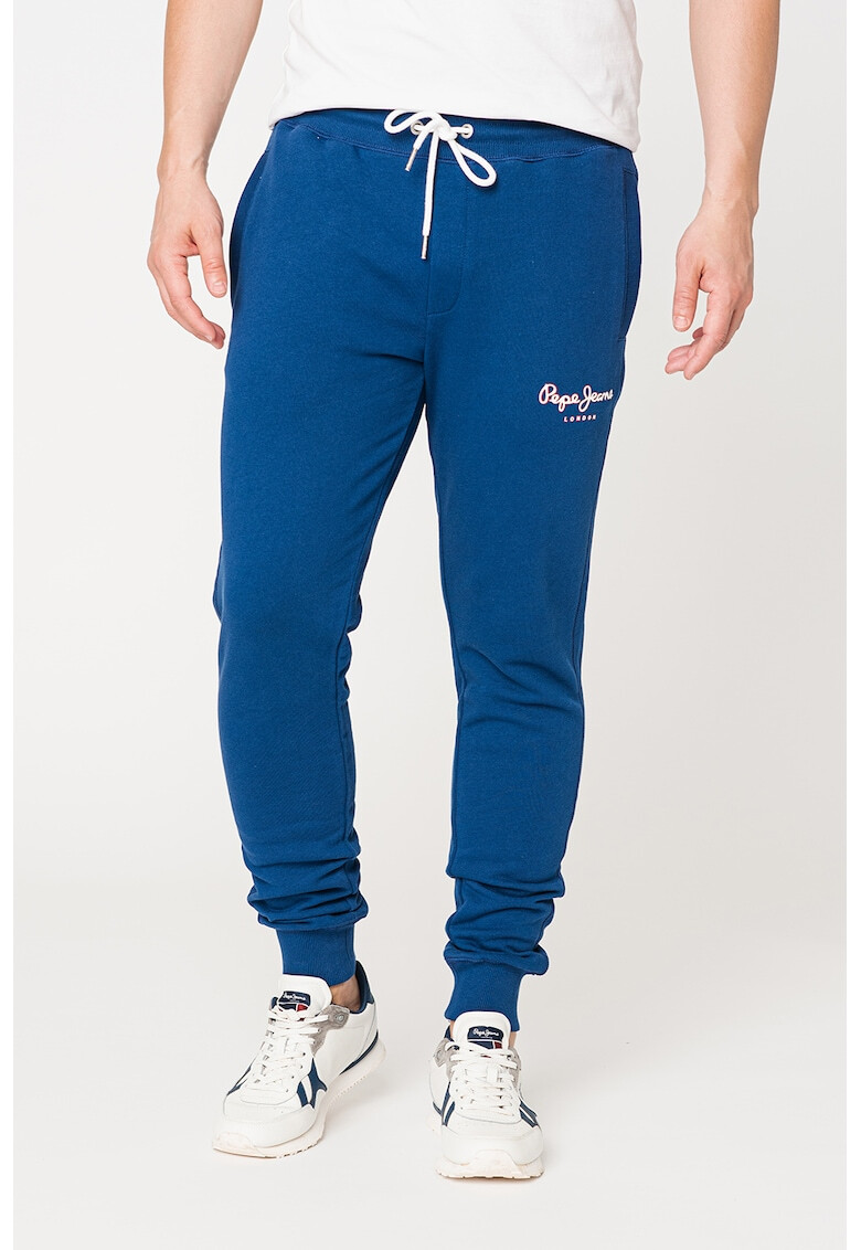 Pepe Jeans London Pantaloni sport de bumbac cu snur in talie George - Pled.ro