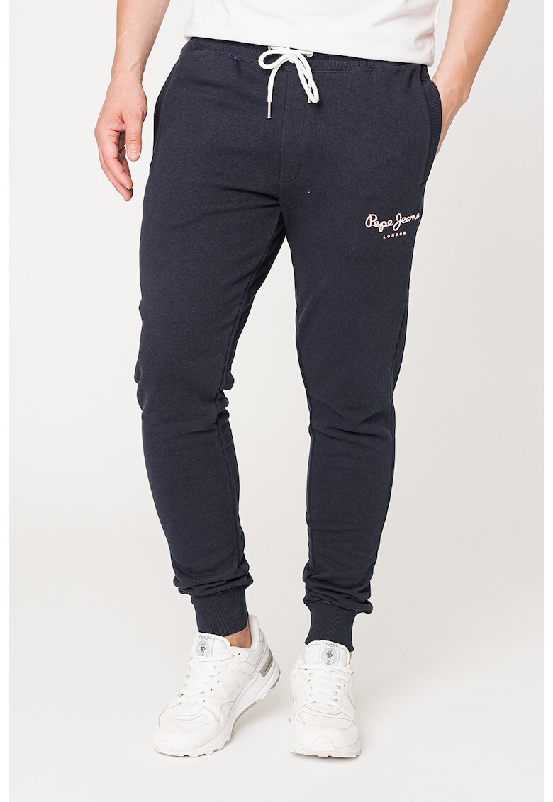 Pepe Jeans London Pantaloni sport de bumbac cu snur in talie George - Pled.ro