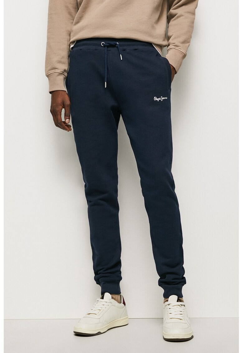 Pepe Jeans London Pantaloni sport de bumbac cu talie ajustabila - Pled.ro