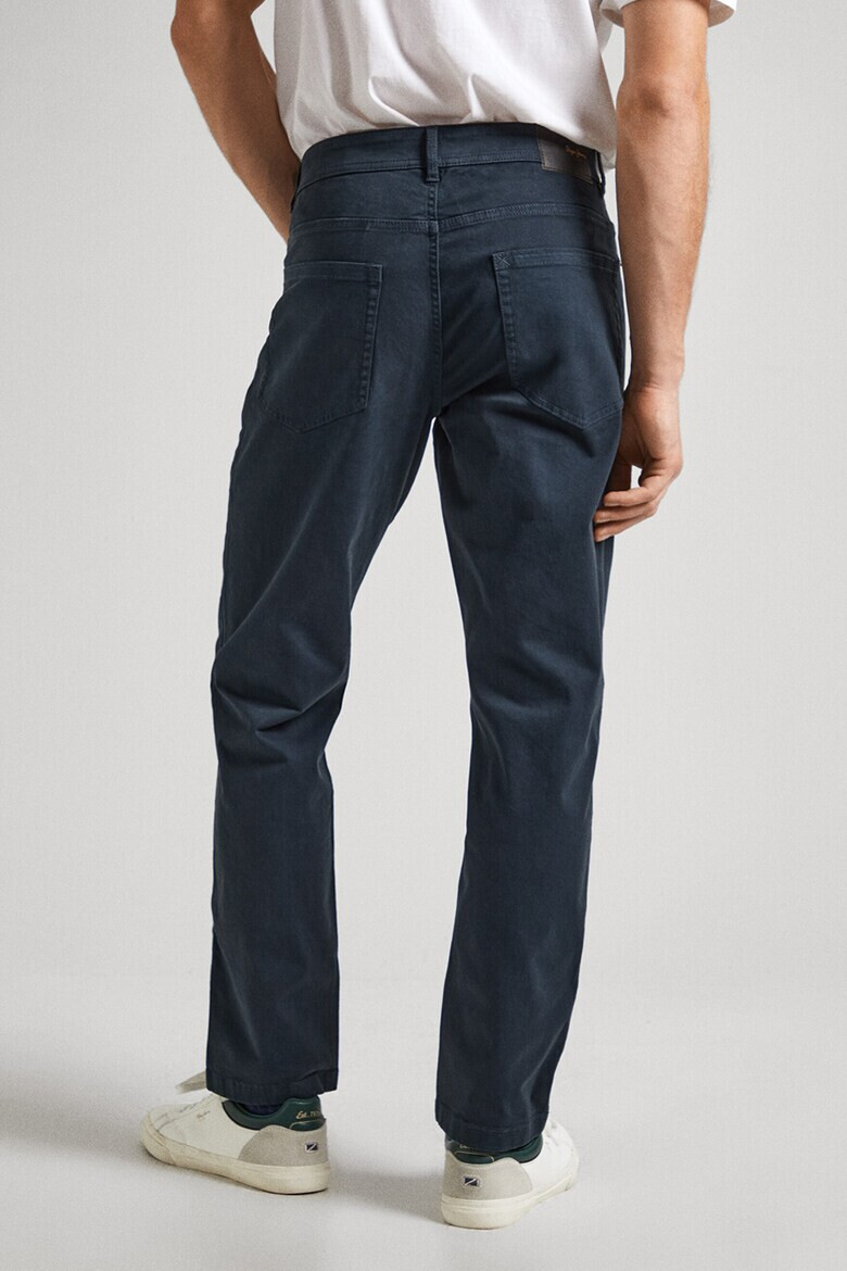 Pepe Jeans London Pantaloni chino din amestec de bumbac - Pled.ro