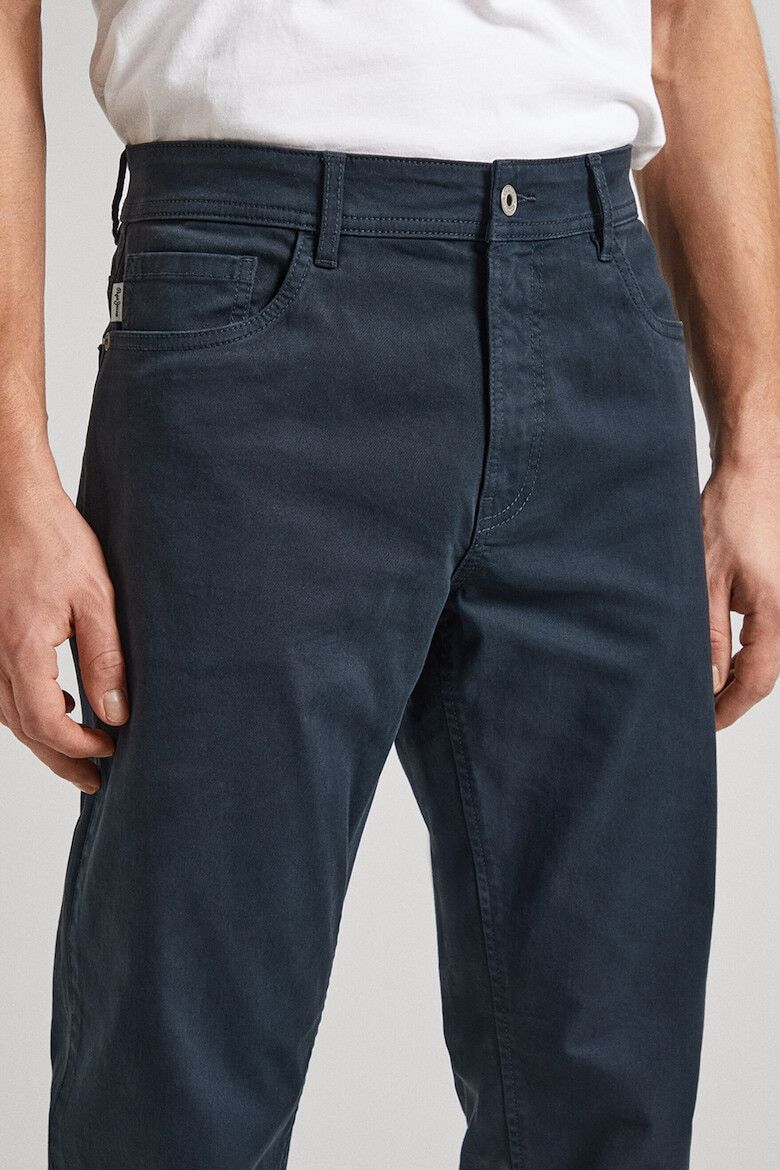 Pepe Jeans London Pantaloni chino din amestec de bumbac - Pled.ro