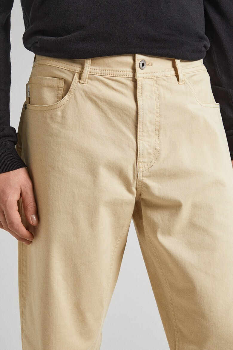 Pepe Jeans London Pantaloni chino din amestec de bumbac - Pled.ro