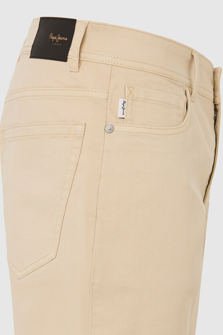 Pepe Jeans London Pantaloni chino din amestec de bumbac - Pled.ro