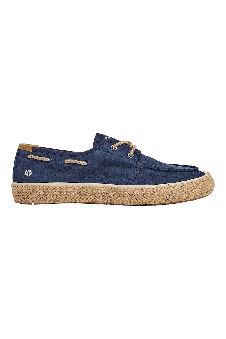 Pepe Jeans London Pantofi boat de piele intoarsa - Pled.ro