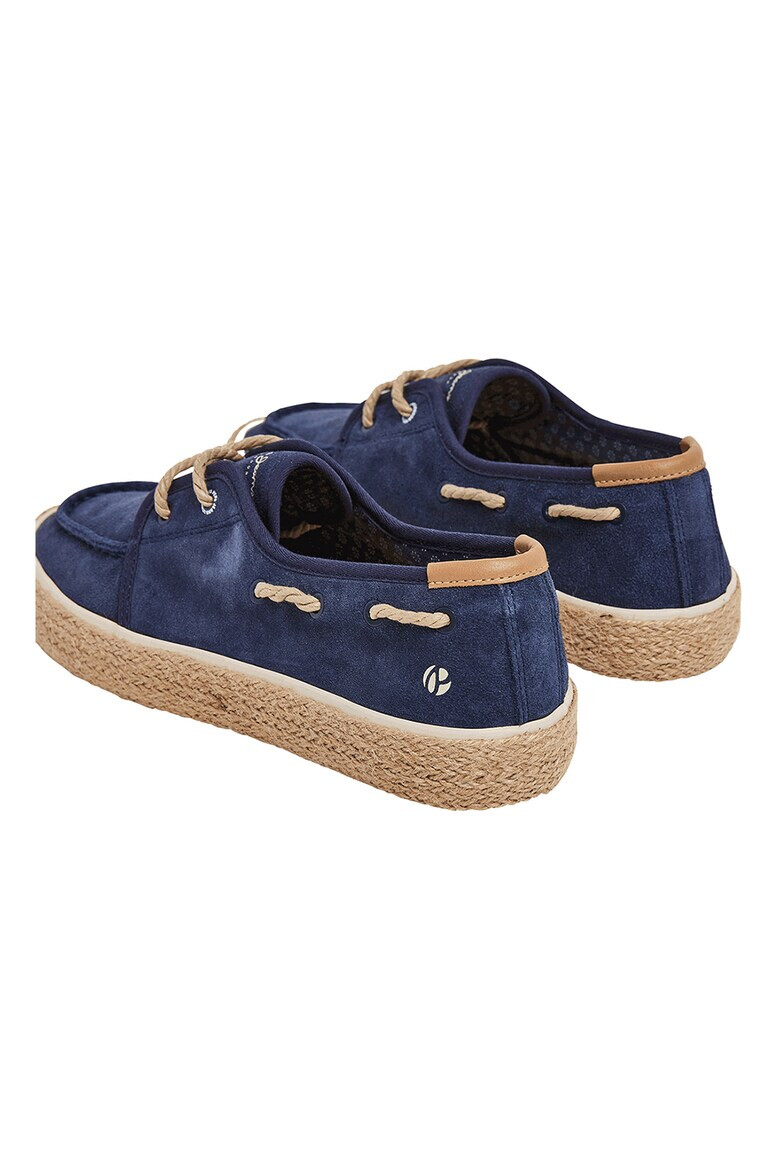 Pepe Jeans London Pantofi boat de piele intoarsa - Pled.ro