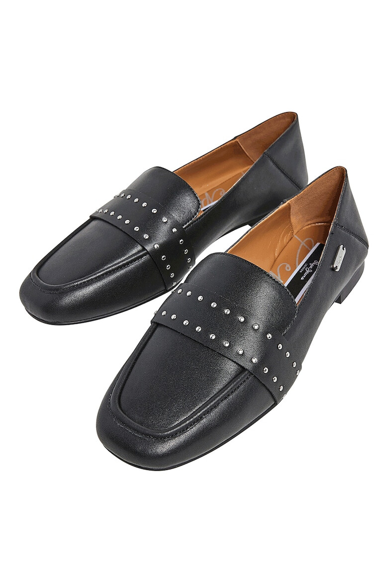 Pepe Jeans London Pantofi loafer de piele cu aplicatii metalice - Pled.ro