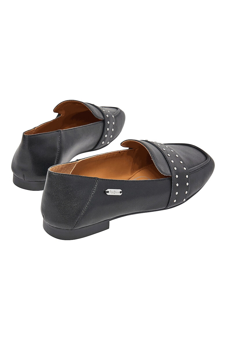 Pepe Jeans London Pantofi loafer de piele cu aplicatii metalice - Pled.ro