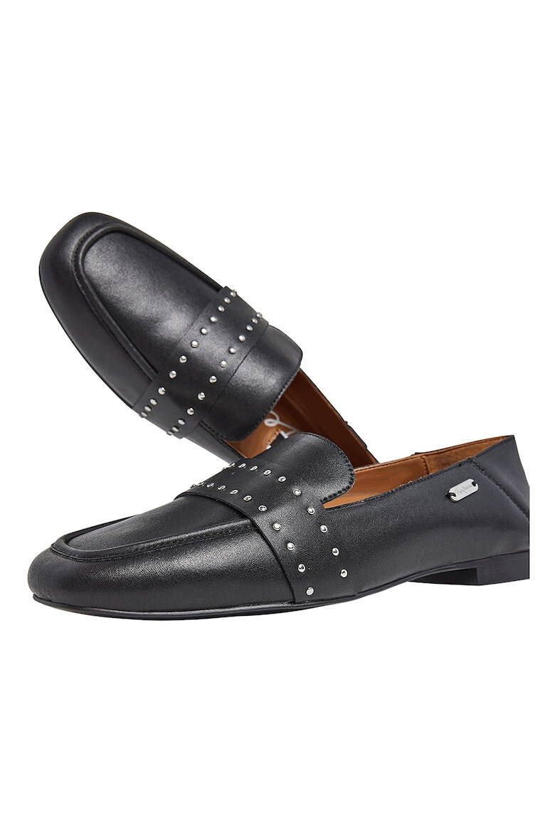 Pepe Jeans London Pantofi loafer de piele cu aplicatii metalice - Pled.ro