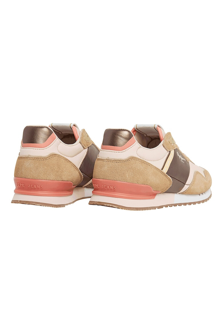 Pepe Jeans London Pantofi sport colorblock cu insertii de piele intoarsa - Pled.ro