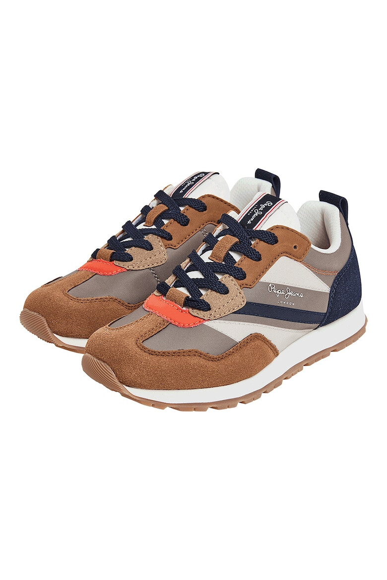 Pepe Jeans London Pantofi sport colorblock cu insertii de piele intoarsa ecologica - Pled.ro