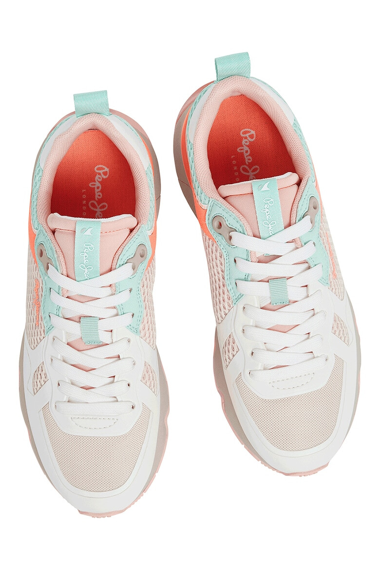 Pepe Jeans London Pantofi sport colorblock cu insertii de plasa - Pled.ro