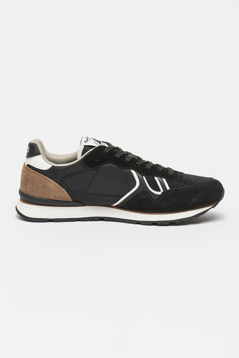 Pepe Jeans London Pantofi sport cu garnituri de piele intoarsa - Pled.ro