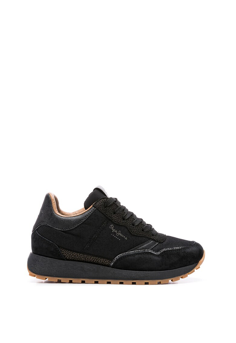 Pepe Jeans London Pantofi sport cu garnituri din piele si piele intoarsa Dean - Pled.ro