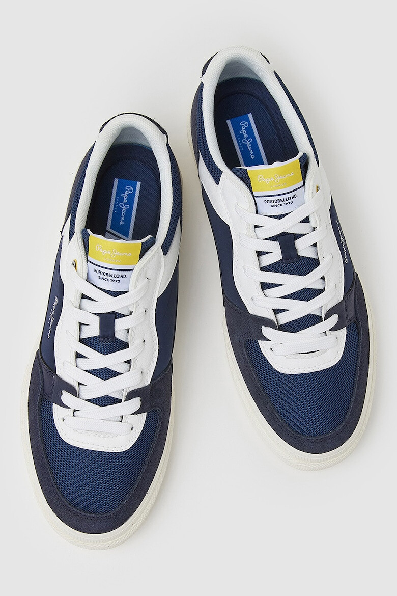 Pepe Jeans London Pantofi sport cu insertii de piele ecologica - Pled.ro