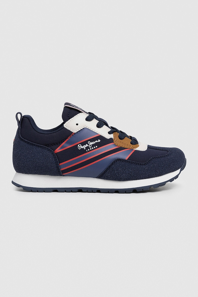 Pepe Jeans London Pantofi sport cu insertii de piele intoarsa - Pled.ro