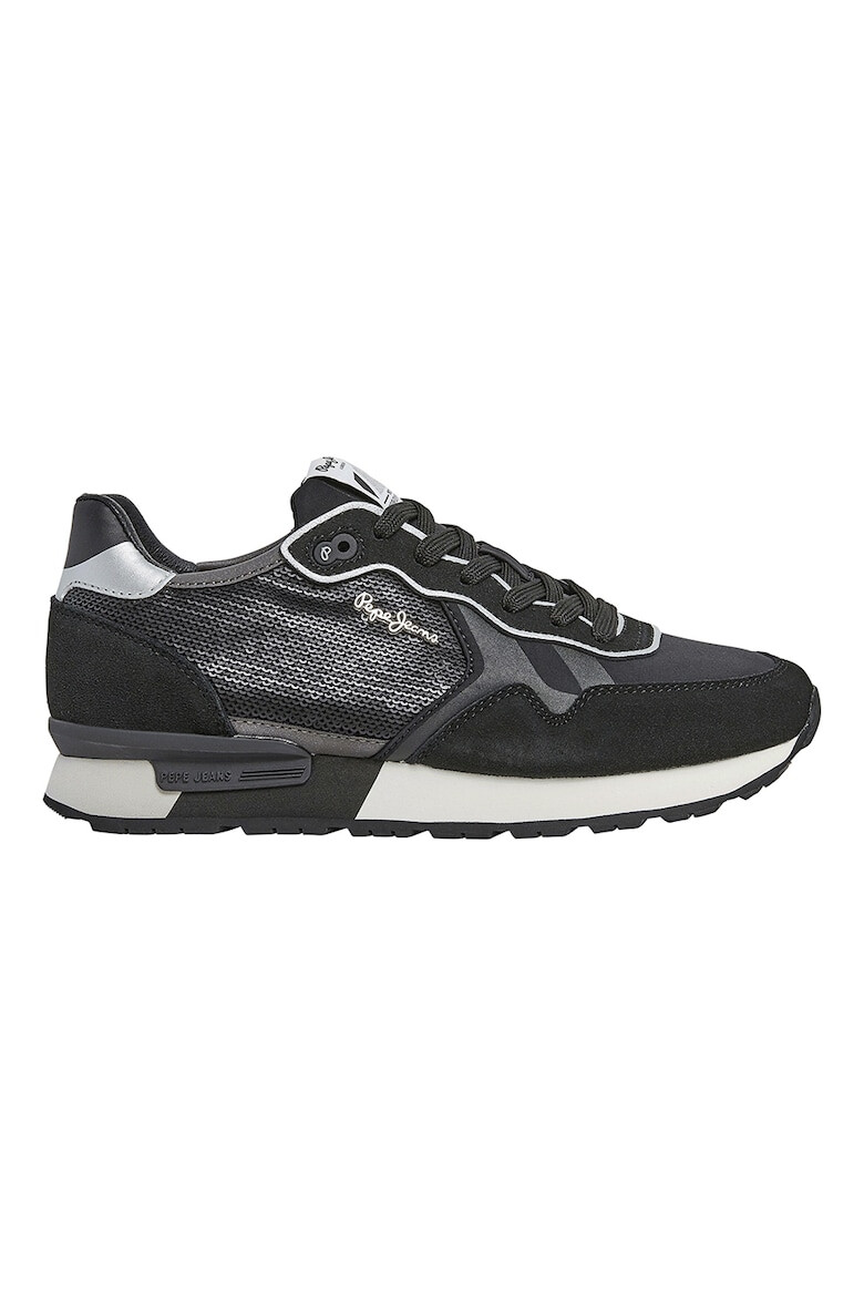 Pepe Jeans London Pantofi sport cu insertii de piele intoarsa - Pled.ro