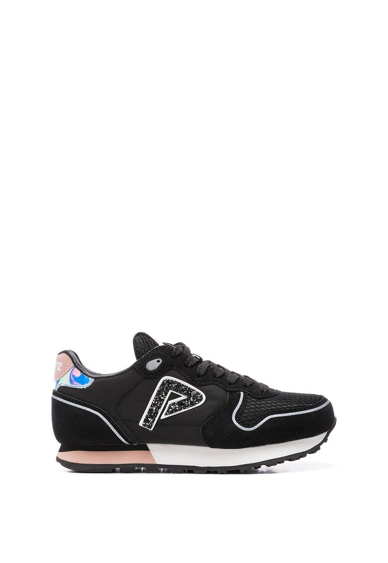 Pepe Jeans London Pantofi sport cu insertii de piele intoarsa sintetica - Pled.ro