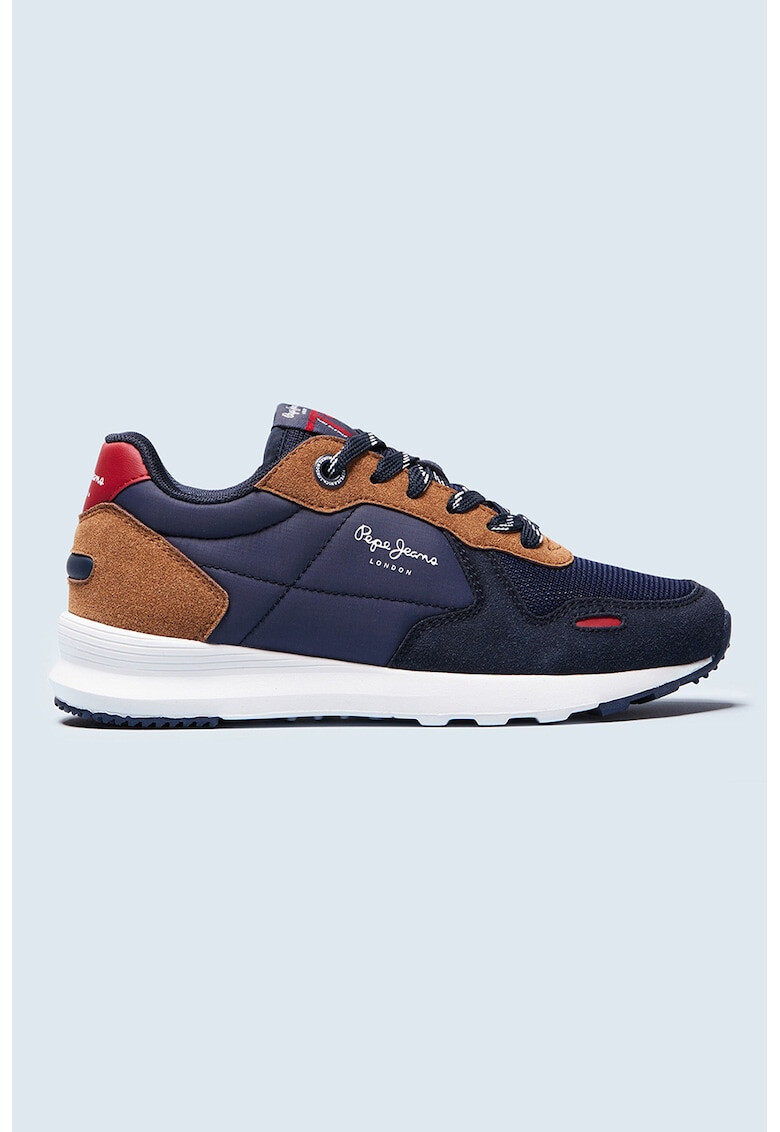 Pepe Jeans London Pantofi sport cu insertii din piele intoarsa ecologica - Pled.ro