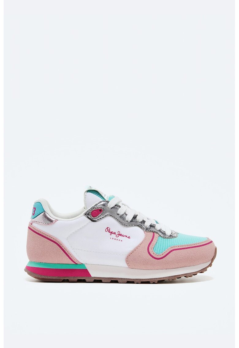 Pepe Jeans London Pantofi sport cu model colorblock si detalii din piele intoarsa ecologica - Pled.ro