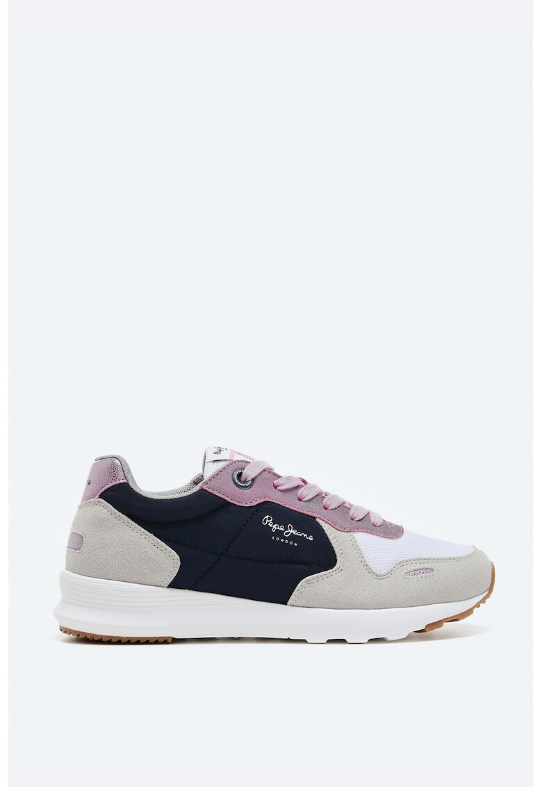 Pepe Jeans London Pantofi sport cu model colorblock si detalii din piele intoarsa ecologica - Pled.ro