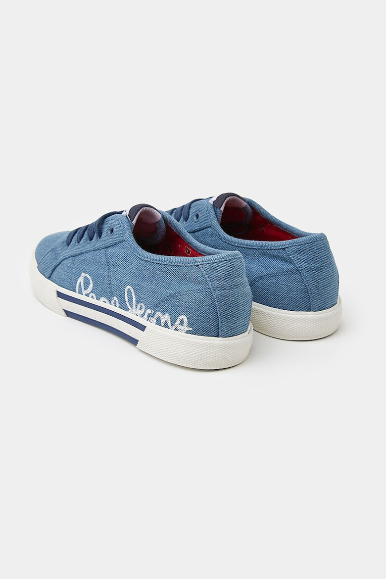 Pepe Jeans London Pantofi sport de denim cu imprimeu logo - Pled.ro