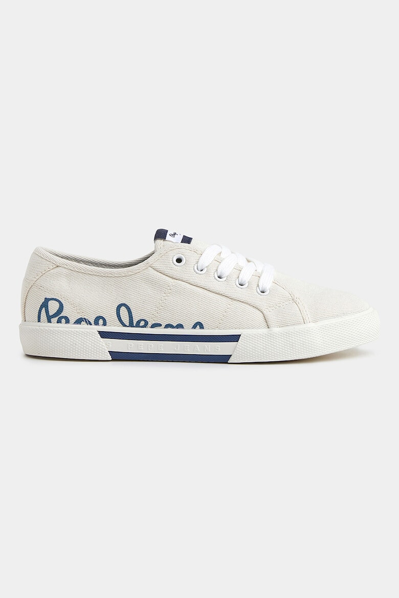 Pepe Jeans London Pantofi sport de denim cu imprimeu logo - Pled.ro