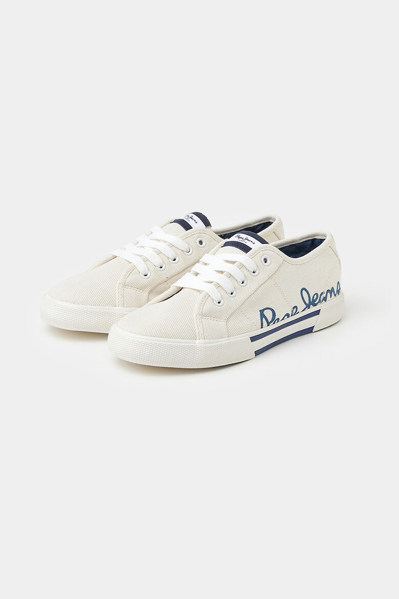 Pepe Jeans London Pantofi sport de denim cu imprimeu logo - Pled.ro