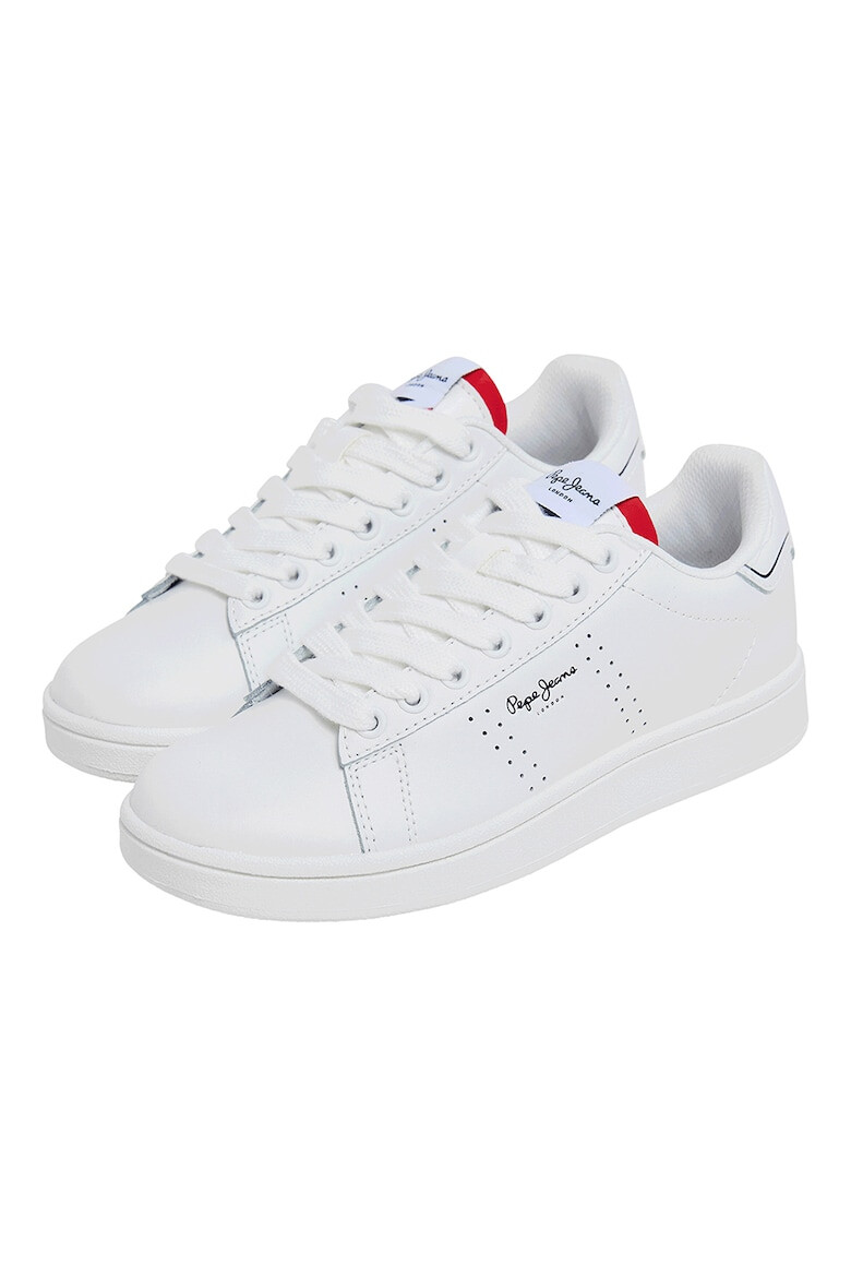 Pepe Jeans London Pantofi sport de piele cu detalii perforate - Pled.ro