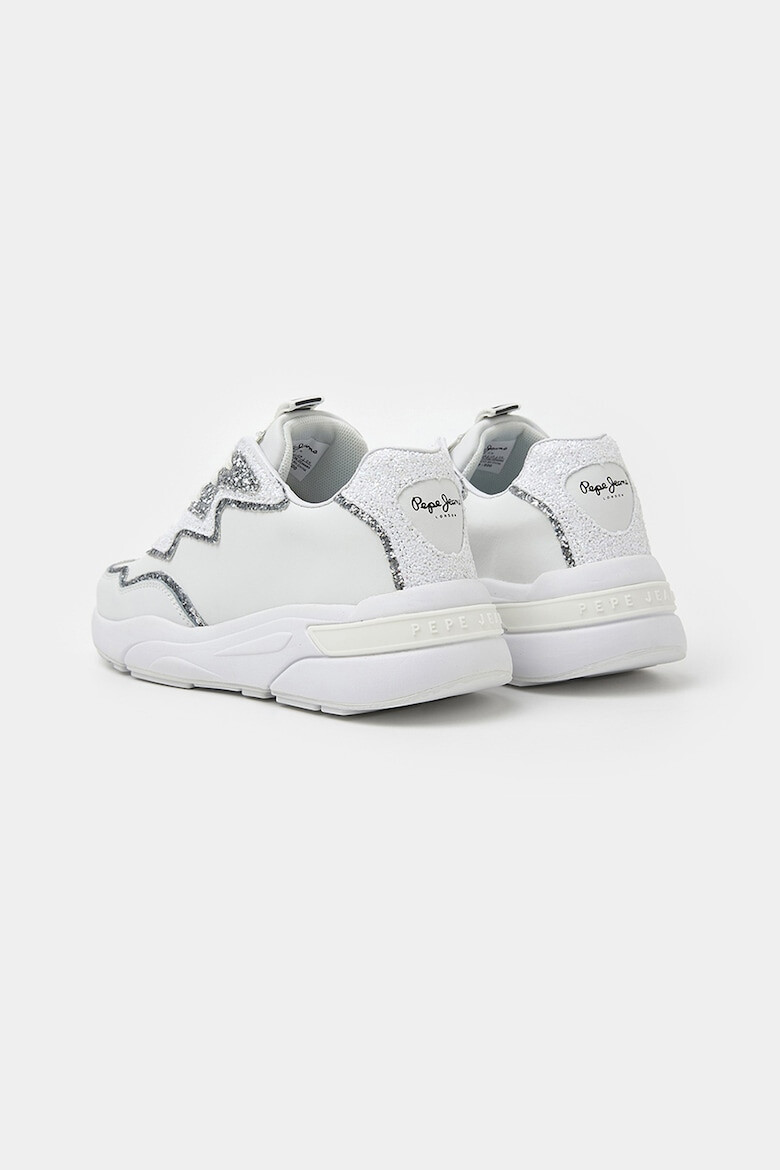 Pepe Jeans London Pantofi sport de piele cu insertii sintetice - Pled.ro