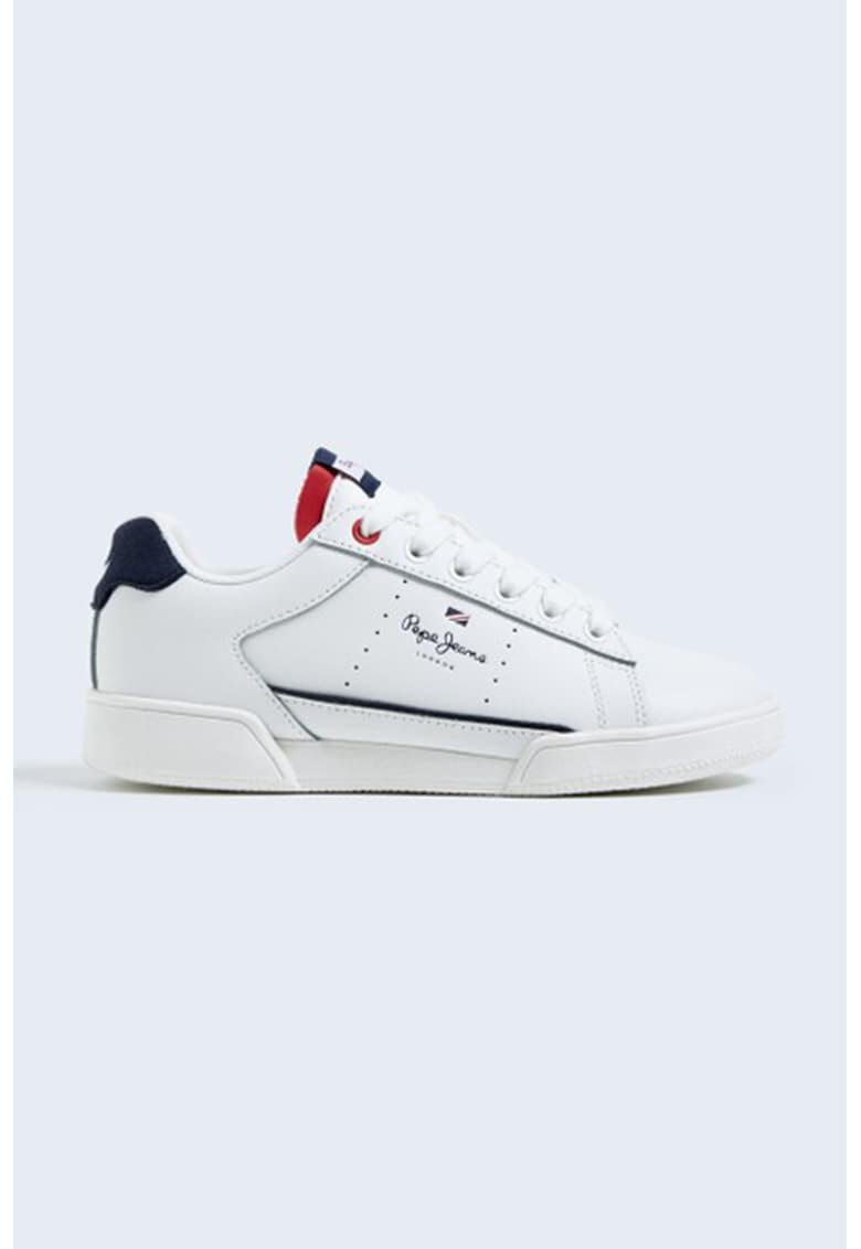 Pepe Jeans London Pantofi sport de piele cu logo - Pled.ro