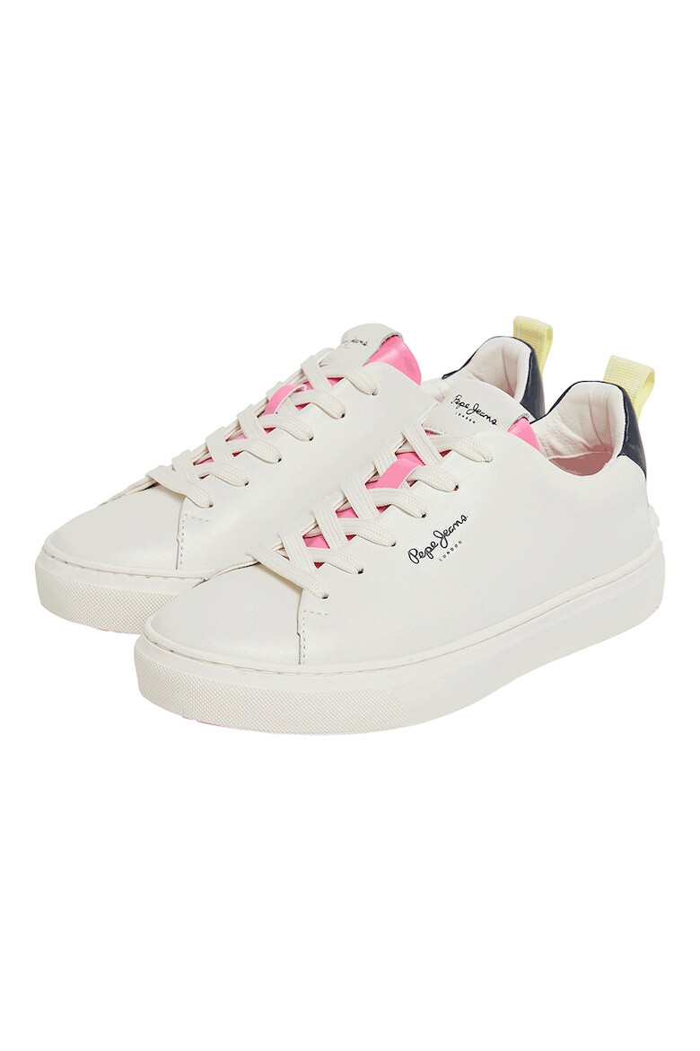 Pepe Jeans London Pantofi sport de piele cu logo - Pled.ro