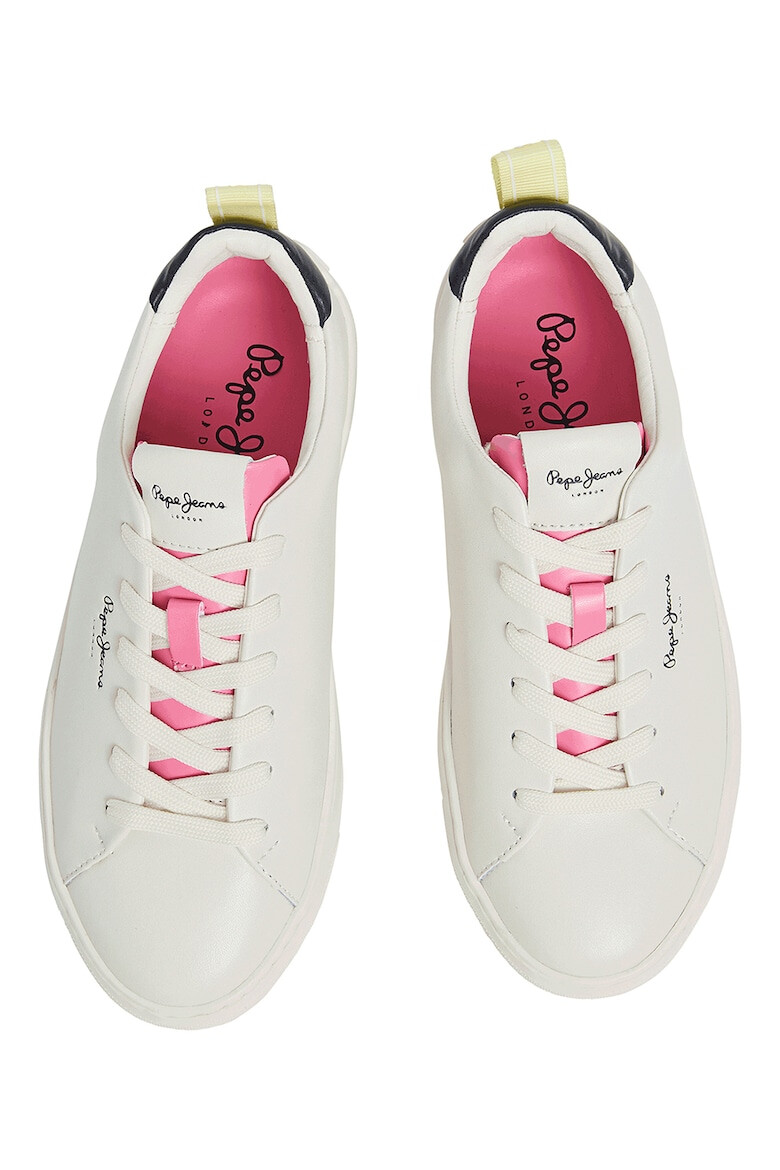 Pepe Jeans London Pantofi sport de piele cu logo - Pled.ro