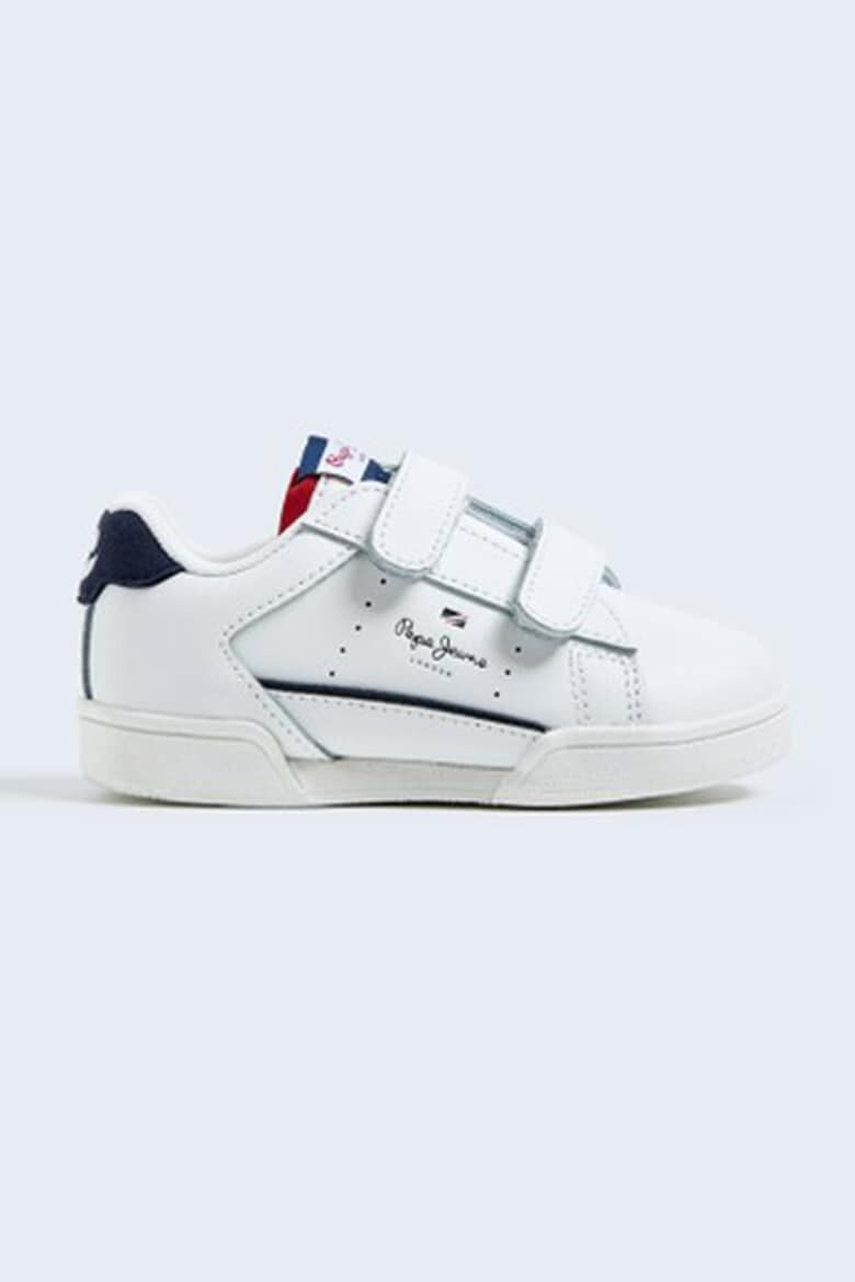 Pepe Jeans London Pantofi sport de piele cu velcro - Pled.ro