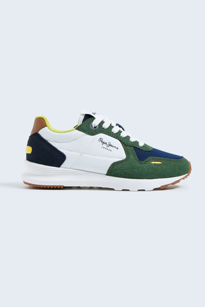 Pepe Jeans London Pantofi sport de piele ecologica cu aspect colorblock - Pled.ro