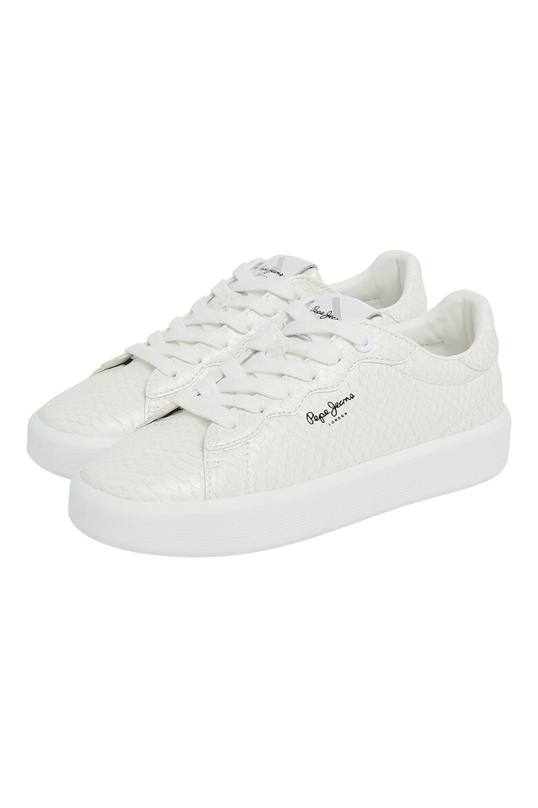 Pepe Jeans London Pantofi sport de piele ecologica cu detalii texturate - Pled.ro