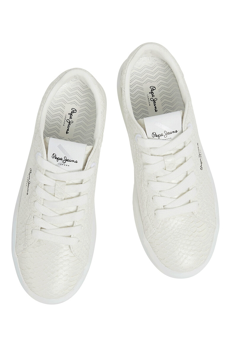 Pepe Jeans London Pantofi sport de piele ecologica cu detalii texturate - Pled.ro